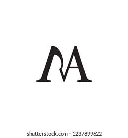 MRA logo letter design