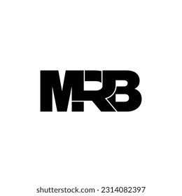 MRB letter monogram logo design vector