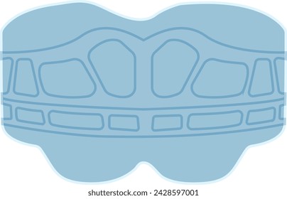 MRC, Orthodontics for child, oral care, oral treatment - flat illustration 