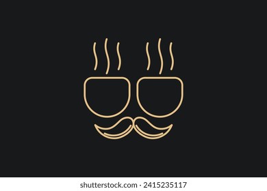 mr.coffee logo design with modern concept