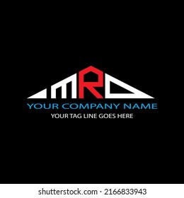 MRD-Buchstaben Logo kreatives Design mit Vektorgrafik