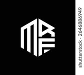 MRF logo MRF icon MRF monogram MRF letter minimalist Circle flat Unique modern abstract logo design.
