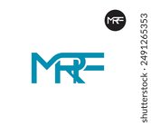MRF Logo Letter Monogram Design
