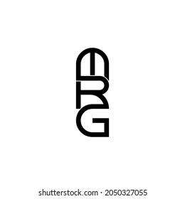 diseño original del logotipo del monograma de la letra mrg