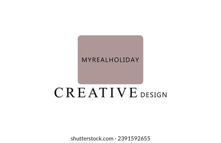 MRH mi verdadero diseño de logo de la función de celebración creativa de las fiestas.