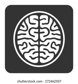 MRI Brain Ct Scan Flat Vector Icon For Medical Apps And Websites