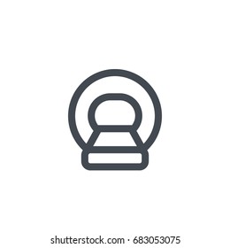 MRI, CT scanner icon