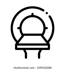 Mri Equipment Icon Vector. Outline Mri Equipment Sign. Isolated Contour Symbol Illustration