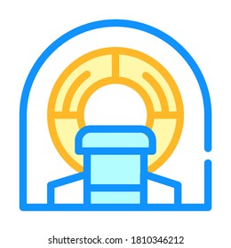 mri hospital equipment color icon vector. mri hospital equipment sign. isolated symbol illustration