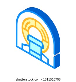mri hospital equipment isometric icon vector. mri hospital equipment sign. isolated symbol illustration