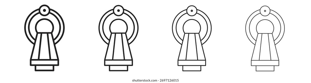Ícone MRI design de linha. conjunto de ícone de vetor de linha fina.