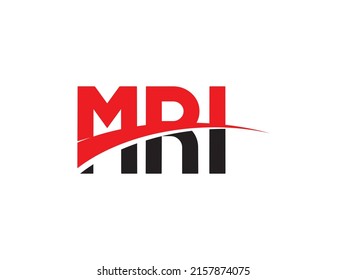 Erstmalige MRI-Letter-Logo-Design-Vektorgrafik
