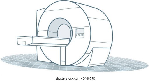 An MRI machine svg