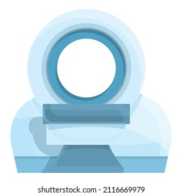 Mri Machine Icon Cartoon Vector. Xray Radiology. Medical Scan