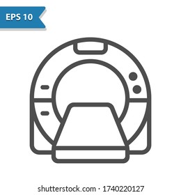 MRI Machine Icon. Professional, pixel perfect icon, EPS 10 format. svg