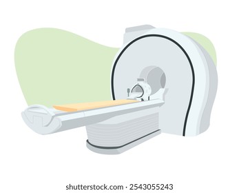 MRI machine isolated on white background