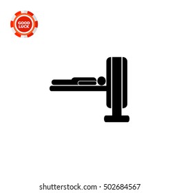 MRI Machine and Patient Icon