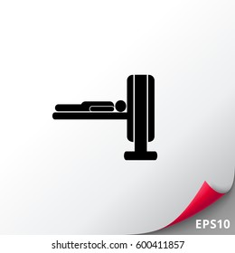 MRI Machine and Patient Icon