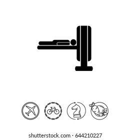 MRI Machine and Patient Icon