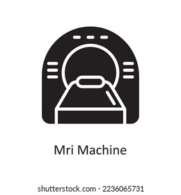 Mri Machine Vector Solid Icon Design illustration. Medical Symbol on White background EPS 10 File svg