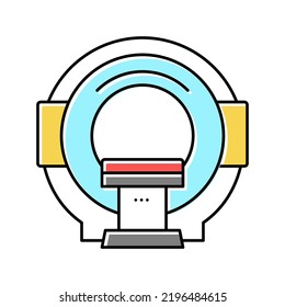 Mri Radiology Equipment Color Icon Vector. Mri Radiology Equipment Sign. Isolated Symbol Illustration