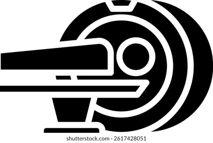Mri Scan Icon Glyph Vector Illustration