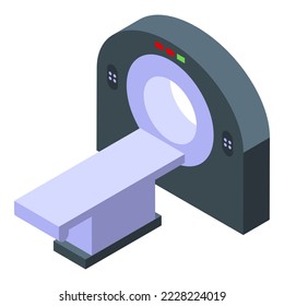 Mri scan icon isometric vector. Hospital ray. Human test