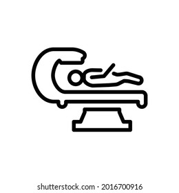 MRI scan icon, Line Vector graphics