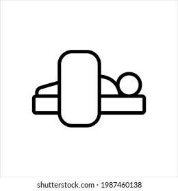 MRI scan vector icon symbol design