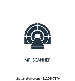 MRI scanner creative icon. Simple element illustration. MRI scanner concept symbol design from medical collection. Can be used for web and mobile.