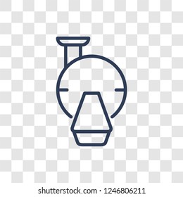 mri scanner icon. Trendy linear mri scanner logo concept on transparent background from General collection