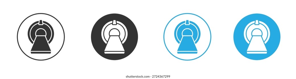 Elemento de design de ícones de scanner MRI. ilustração de vetor sobre fundo branco.