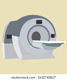 mri tool.magnetic resonance imaging, medical scan, brain scan, body scan, radiology vector. MRI editable stroke