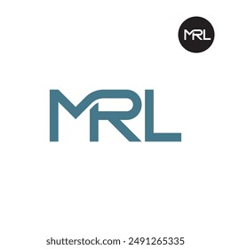 Diseño de monograma de letra de logotipo MRL