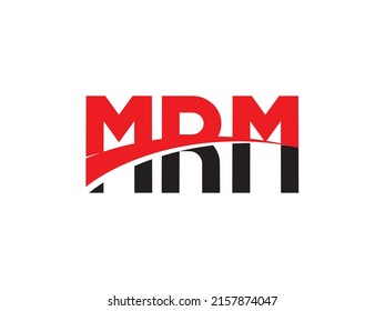 MRM Letter Initial Logo Design Vektorgrafik