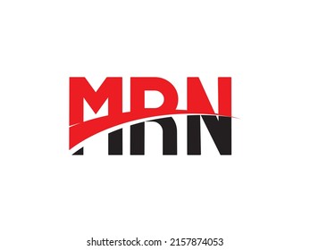 Letra MRN Ilustración del vector de diseño del logotipo inicial
