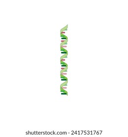 mRNA icon isolated on white background. Genetic code. Vector illustration.