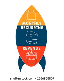 Mrr Monthly Recurring Revenue Acronym Business Stock Vector (Royalty ...