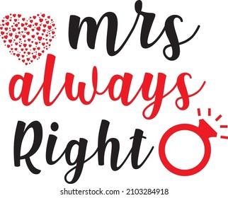 Mrs always right vector file