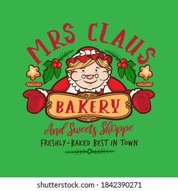 Sra. Claus Bakery TShirt Design