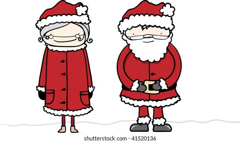 Mrs. Claus and Santa Claus