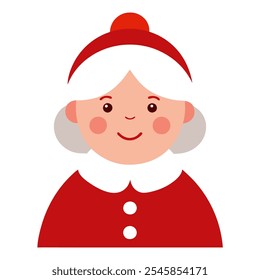  ilustração de arte vetorial do mrs claus