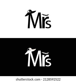 Mrs. latter mark minimal creative logo 