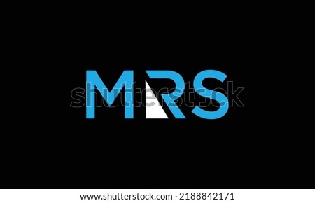 MRS Letter Initial Logo Design Template Vector Illustration