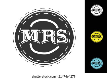 MRS letter new logo and icon design template