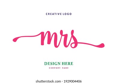 MRS lettering logo is simple, easy to understand and authoritative