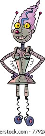 Mrs. Robot with pink hair