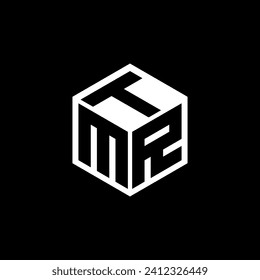 MRT letter logo design with black background in illustrator. Vector logo, calligraphy designs for logo, Poster, Invitation, etc.