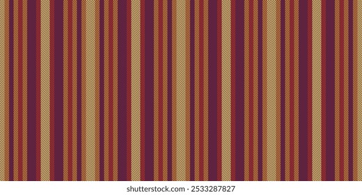 Mrungy vector seamless stripe, throw lines textile pattern. Mexican texture background vertical fabric in pink and golden orange colors palette.