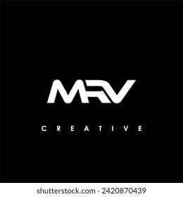 MRV Letter Initial Logo Design Template Vector Illustration